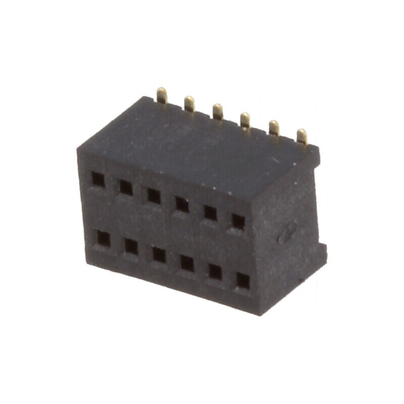 Conector şiruri pini soclu mamă 12 pini 1,27mm SMT 2x6 | Electronic-mag.ro | Componente Electronice