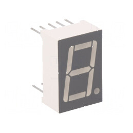 Afișaj LED cu 7 segmente 14,2mm 0,56 Nr. car: 1 roșie catod pentru proiecte electronice | Electronic-mag.ro | Componente Electro
