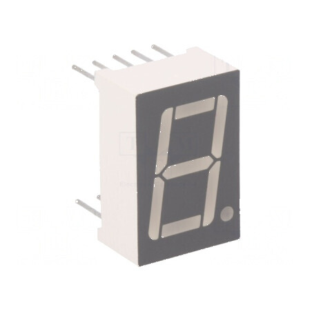 Afișaj LED cu 7 segmente 14,2mm 0,56 Nr. car: 1 roșie catod pentru proiecte electronice | Electronic-mag.ro | Componente Electro