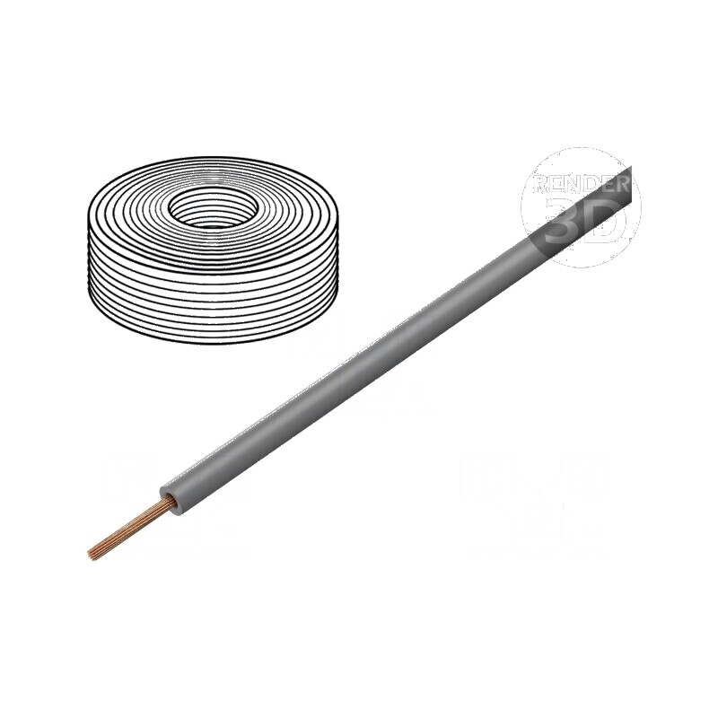 Cablu litat H05Z-K 0,5mm2 LSZH gri 300V/500V 100m Clasa 5 | Electronic-mag.ro | Componente Electronice