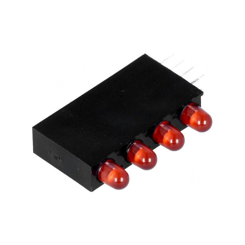 LED 3mm 4 diodă roșie 20mA 80° 1,5÷2,4V în carcasă | Electronic-mag.ro | Componente Electronice LED 3mm 4 diodă roșie 20mA 80° 1,5÷2,4V în carcasă | Electronic-mag.ro | Componente Electronice