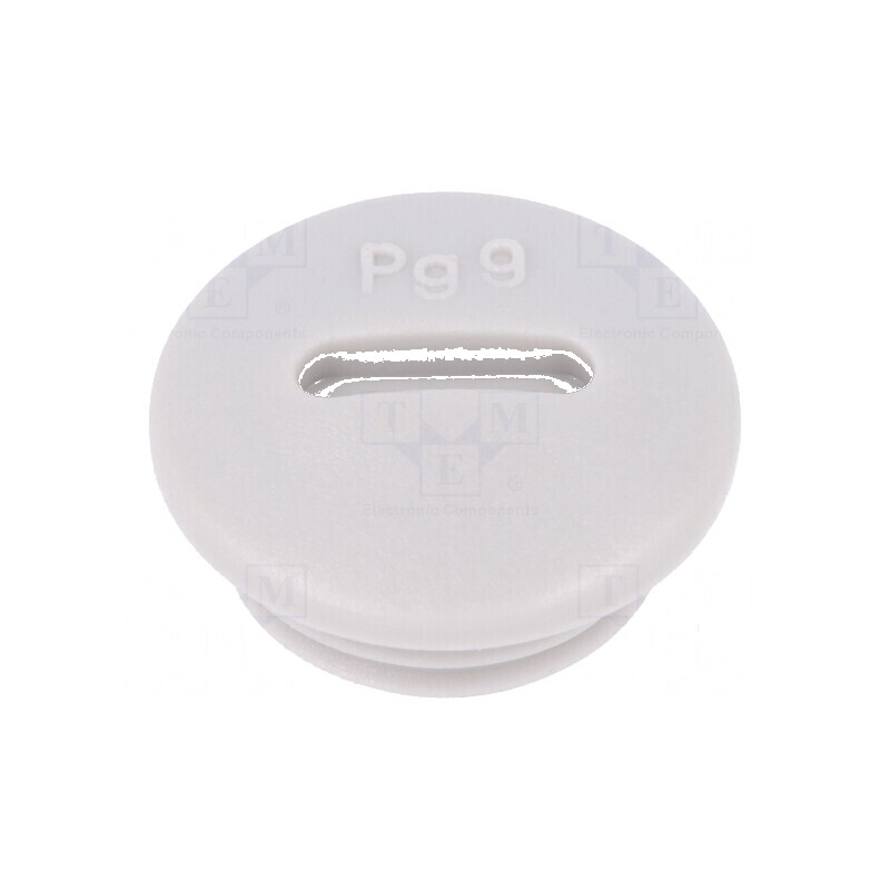 Capac de protecție PG9 IP54 din poliamidă gri deschis pentru cabluri de 6mm | Electronic-mag.ro | Componente Electronice