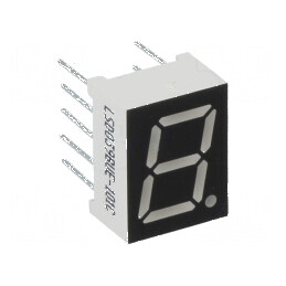 Afişaj LED 7 segmente 9,9mm 0,39 Nr.car: 1 roşie 6,5mcd pentru display-uri comerciale | Electronic-mag.ro | Componente Electroni