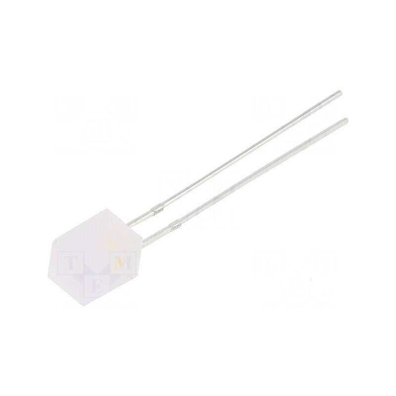 LED dreptunghiular bicolor 5x5x7mm roșu/alb cald bipolar | Electronic-mag.ro | Componente Electronice