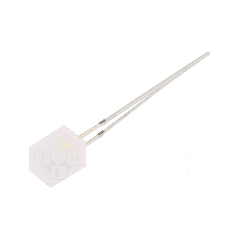 LED dreptunghiular 5x5x7mm bipolar bicolor roșu/alb 140° | Electronic-mag.ro | Componente Electronice