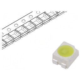 Banda LED SMD 3528 PLCC4 alb neutru 2100mcd 120° 14mA 5,5÷20VDC - iluminare eficientă pentru interior | Electronic-mag.ro | Comp