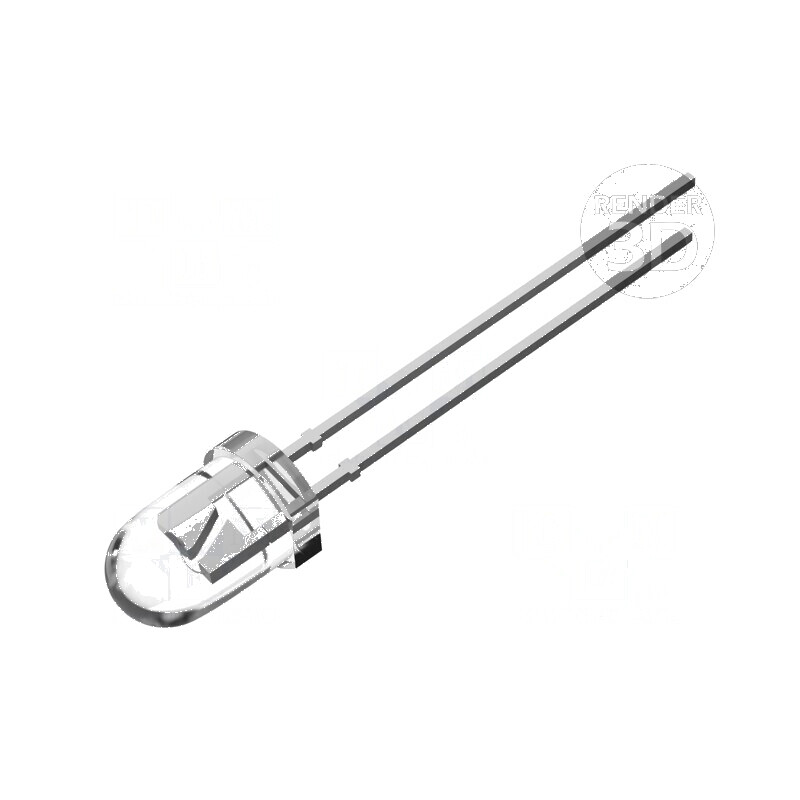 LED 5mm alb rece cu clipire 7000-8400mcd, 20mA, 2-5V, iluminare eficientă | Electronic-mag.ro | Componente Electronice