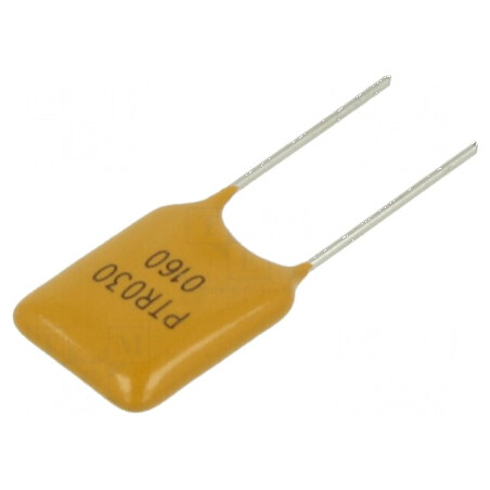 Siguranță polimerică PTC 1,6A Imax 40A THT PTR030V pentru protecția circuitelor electrice - pungă | Electronic-mag.ro | Componen