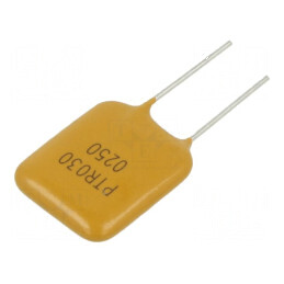 Siguranță polimerică PTC 2,5A Imax 40A THT PTR030V - Pungă de protecție pentru circuite electrice | Electronic-mag.ro | Componen