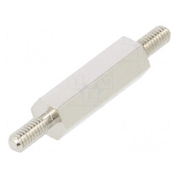 Piuliță distanțieră filetată hexagonală M2,5 15mm | Electronic-mag.ro | Componente Electronice