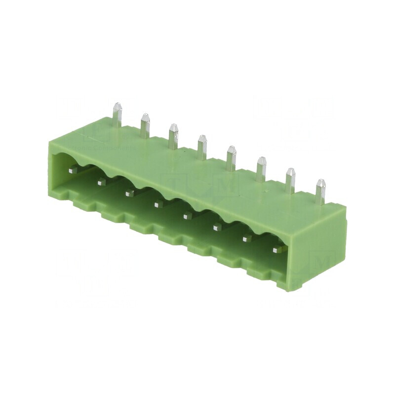 Regletă de conexiuni deconectabilă 5mm, 8 piste, tip tată | Electronic-mag.ro | Componente Electronice