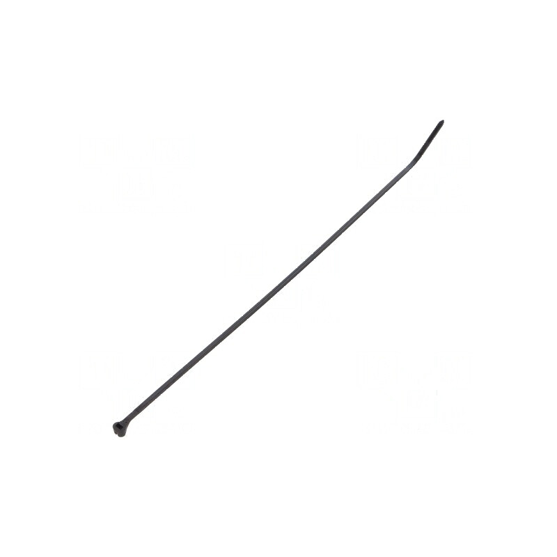 Colier de strângere poliamidă 180N neagră L: 204mm W: 3,6mm | Electronic-mag.ro | Componente Electronice