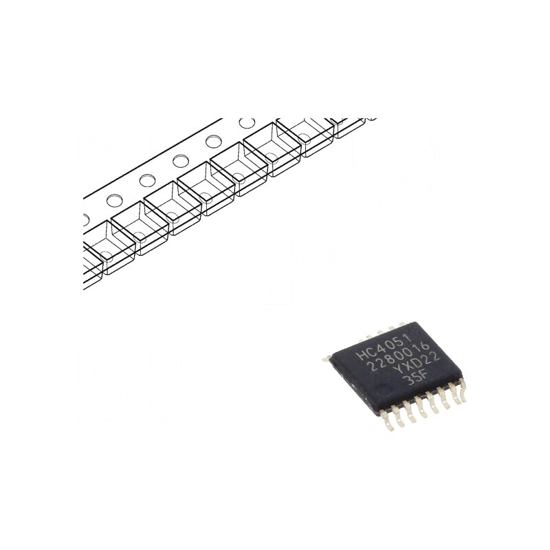 Multiplexor digital IC 8 canale CMOS SMD TSSOP16 2÷10VDC HC | Electronic-mag.ro | Componente Electronice