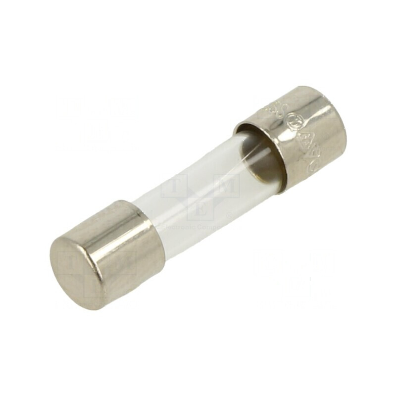 Siguranţă ardere rapidă 1A 250VAC 5x20mm din alamă pentru protecţie electrică | Electronic-mag.ro | Componente Electronice