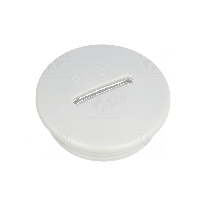 Capac de protecţie PG21 IP54 din polistiren gri deschis, grosime 8mm | Electronic-mag.ro | Componente Electronice