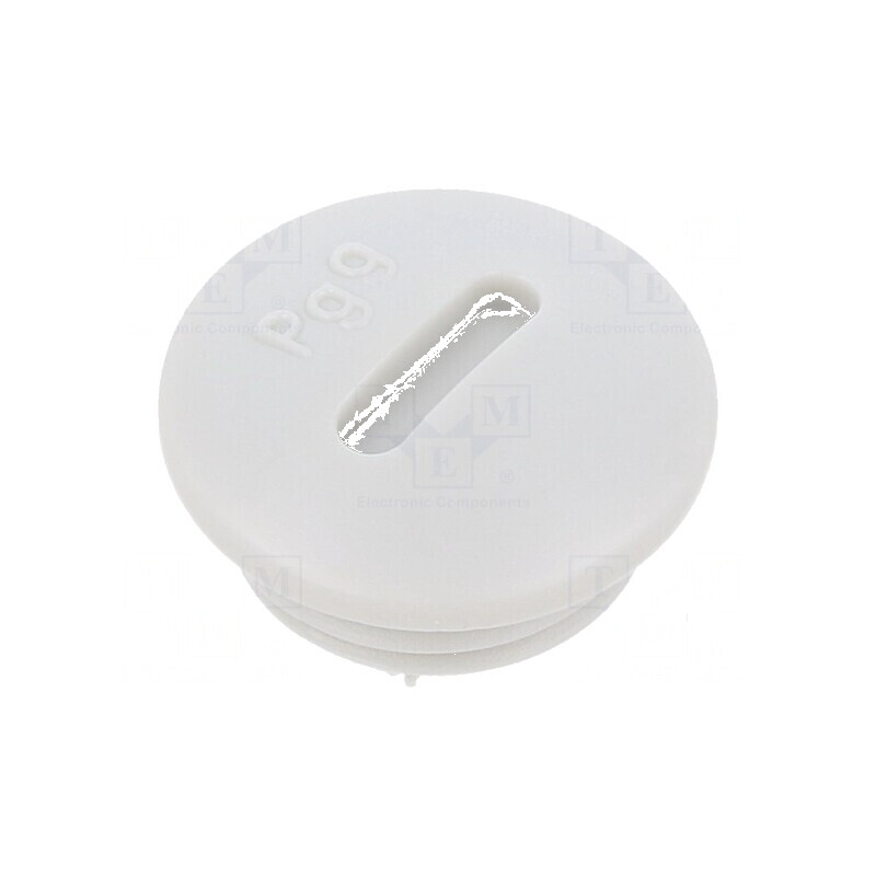 Capac de protecție PG9 IP56 din poliamidă gri deschis cu filet PG | Electronic-mag.ro | Componente Electronice