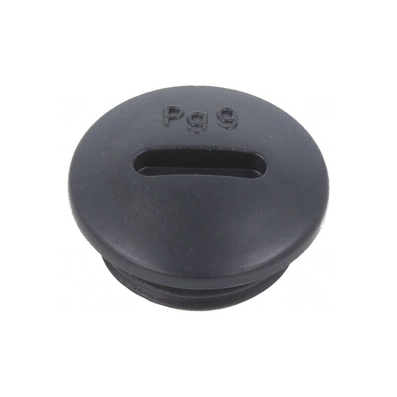 Capac de protecţie PG9 IP56 din poliamidă neagră, filet 6mm pentru cabluri | Electronic-mag.ro | Componente Electronice