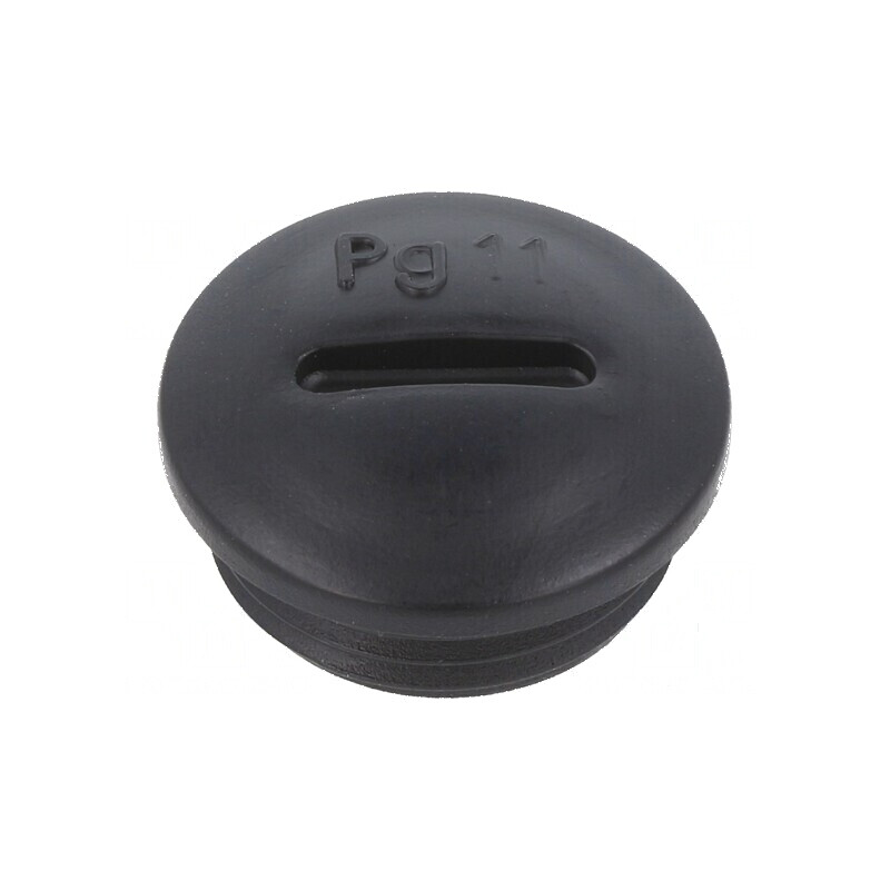 Capac de protecţie PG11 IP56 din poliamidă neagră cu filet de 6mm | Electronic-mag.ro | Componente Electronice