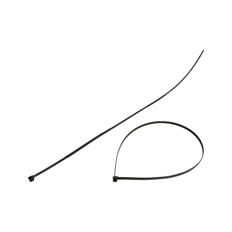 Colier de strângere poliamidă 550N, 750mm x 7,6mm, negru | Electronic-mag.ro | Componente Electronice