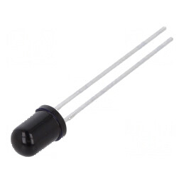 Emiţător IR 5mm 950nm negru 130mW 20° THT 100mA 1,5÷1,8V pentru aplicații electronice | Electronic-mag.ro | Componente Electroni