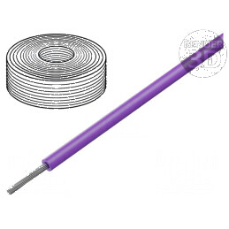 Cablu SiF 1x0,5mm2 litat Cu LSZH, silicon violet pentru temperaturi de -60 până la 180°C | Electronic-mag.ro | Componente Electr