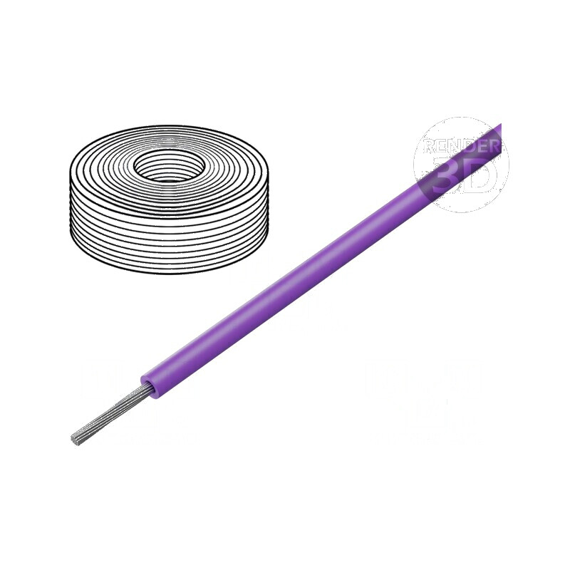Cablu SiF 1x0,5mm2 litat Cu LSZH, silicon violet pentru temperaturi de -60 până la 180°C | Electronic-mag.ro | Componente Electr Cablu SiF 1x0,5mm2 litat Cu LSZH, silicon violet pentru temperaturi de -60 până la 180°C | Electronic-mag.ro | Componente Electr
