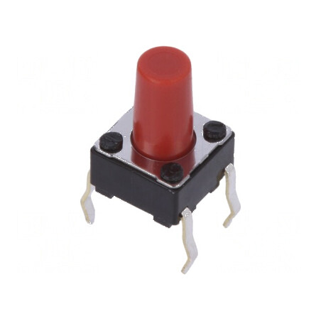 Microîntrerupător TACT SPST 0,05A 12VDC THT 2,6N 9,5mm - Comutator Compact pentru Proiecte Electronice | Electronic-mag.ro | Com