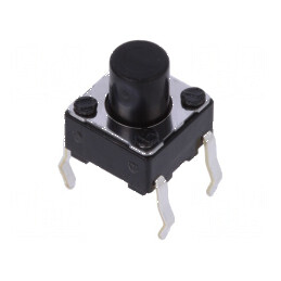 Microîntrerupător TACT SPST 0,05A/12VDC THT 1N 7mm - Comutator Compact pentru Circuit Electric | Electronic-mag.ro | Componente 