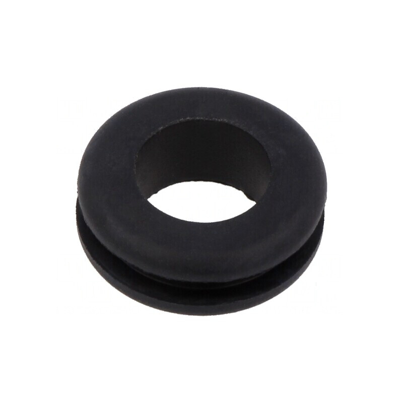 Manșon negru Ø 18mm pentru orificiu Ø 12mm, grosime panou max. 3mm | Electronic-mag.ro | Componente Electronice Manșon negru Ø 18mm pentru orificiu Ø 12mm, grosime panou max. 3mm | Electronic-mag.ro | Componente Electronice