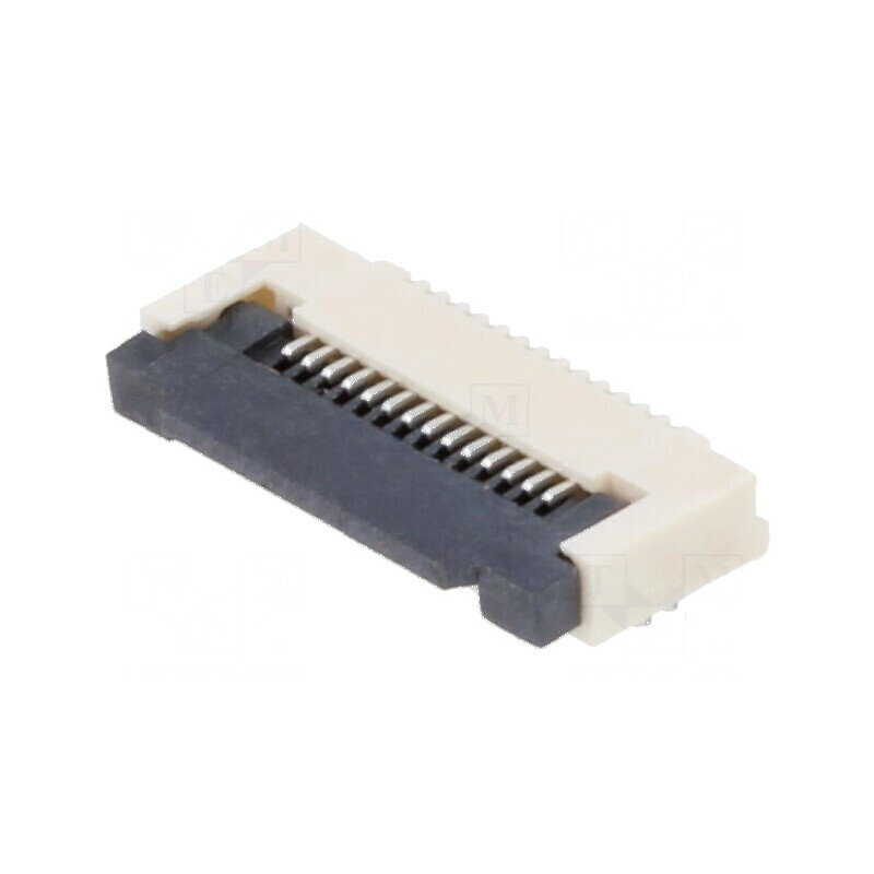Conector FFC/FPC 14 PIN Orizontal ZIF SMT 50V 0,4A Temperatură -25÷85°C | Electronic-mag.ro | Componente Electronice
