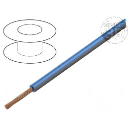 Cablu electric FLRY-B 1x0,5mm² litat cu cupru, PVC albastru-gri, 60V, 100m | Electronic-mag.ro | Componente Electronice