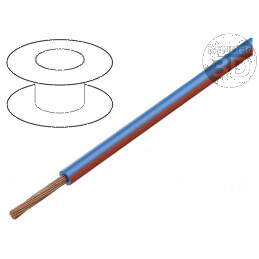 Cablu FLRY-B 1x0,5mm² litat Cu PVC albastru-roșu 60V 100m pentru instalații electrice | Electronic-mag.ro | Componente Electroni
