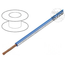 Cablu FLRY-B 1x0,5mm2 litat Cu PVC albastru-alb 60V 100m pentru instalatii electrice | Electronic-mag.ro | Componente Electronic