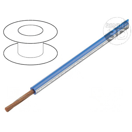 Cablu FLRY-B 1x0,5mm2 litat Cu PVC albastru-alb 60V 100m pentru instalatii electrice | Electronic-mag.ro | Componente Electronic