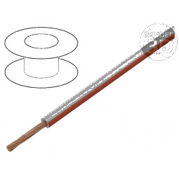 Cablu FLRY-B 1x0,5mm2 din cupru litat cu izolație din PVC gri-roșu, 60V, 100m, Clasa 5 | Electronic-mag.ro | Componente Electron