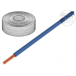 Cablu H05Z-K litat Cu 0,5mm² FRNC albastru închis 300V, 500V pentru instalații electrice | Electronic-mag.ro | Componente Electr
