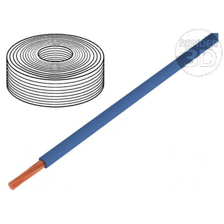 Cablu H05Z-K litat Cu 0,5mm² FRNC albastru închis 300V, 500V pentru instalații electrice | Electronic-mag.ro | Componente Electr