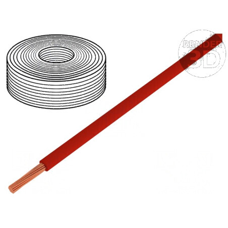 Cablu H05Z-K litat Cu 0,5mm2 FRNC roşu 300V,500V Clasa 5 pentru instalatii electrice | Electronic-mag.ro | Componente Electronic