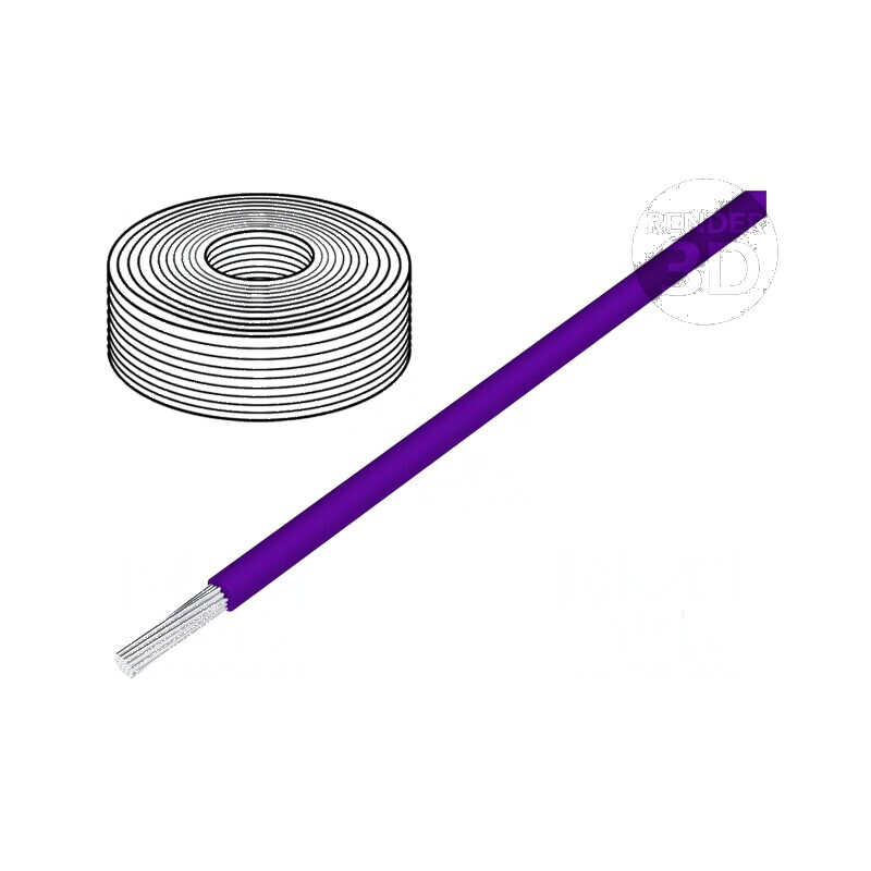 Cablu litat H05Z-K 0,5mm2 FRNC violet 300V, 500V Clasa 5 | Electronic-mag.ro | Componente Electronice
