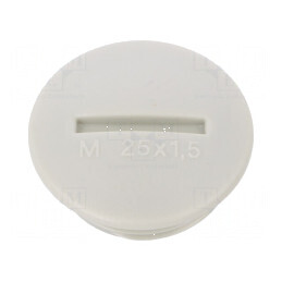Capac de protecţie M25 din polistiren gri deschis, grosime 8mm, pentru protecţie eficientă | Electronic-mag.ro | Componente Elec
