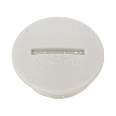 Capac de protecţie M25 din polistiren gri deschis, grosime 8mm, pentru protecţie eficientă | Electronic-mag.ro | Componente Elec