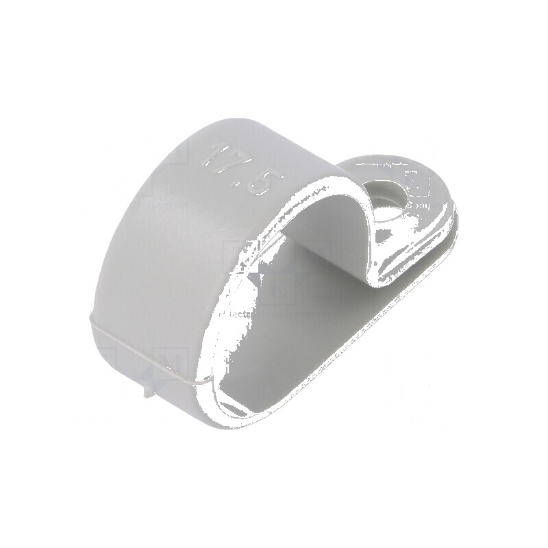 Clipsuri tip P pentru cabluri Ø buclă 17,5mm, lățime 10mm | Electronic-mag.ro | Componente Electronice