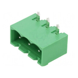 Regletă de conexiuni deconectabilă 5,08mm cu 3 socluri tată pentru cabluri electrice | Electronic-mag.ro | Componente Electronic