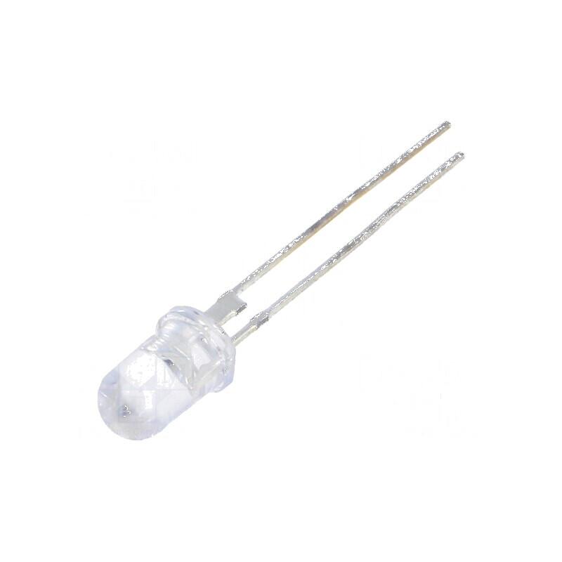 LED 5mm roșie 80000-100000mcd 15° cu parte frontală convexă | Electronic-mag.ro | Componente Electronice