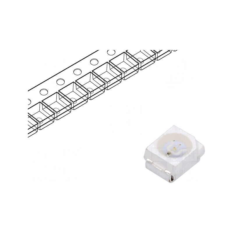 LED SMD 3528 PLCC2 Verde 750-1120mcd 3.5x2.8x1.7mm 120° - Lumină Eficientă pentru Iluminat Interior | Electronic-mag.ro | Compon LED SMD 3528 PLCC2 Verde 750-1120mcd 3.5x2.8x1.7mm 120° - Lumină Eficientă pentru Iluminat Interior | Electronic-mag.ro | Compon