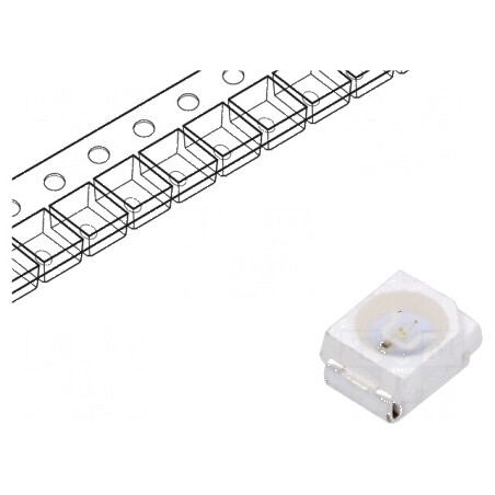 LED SMD 3528 PLCC2 Verde 750-1120mcd 3.5x2.8x1.7mm 120° - Lumină Eficientă pentru Iluminat Interior | Electronic-mag.ro | Compon