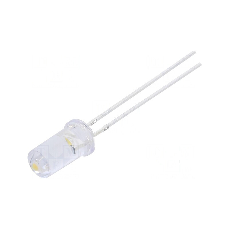 LED Alb Cald 4,8mm 5000mcd 50° Plat 5,5÷20V | Electronic-mag.ro | Componente Electronice