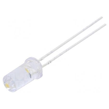 LED Alb Cald 4,8mm 5000mcd 50° Plat 5,5÷20V | Electronic-mag.ro | Componente Electronice