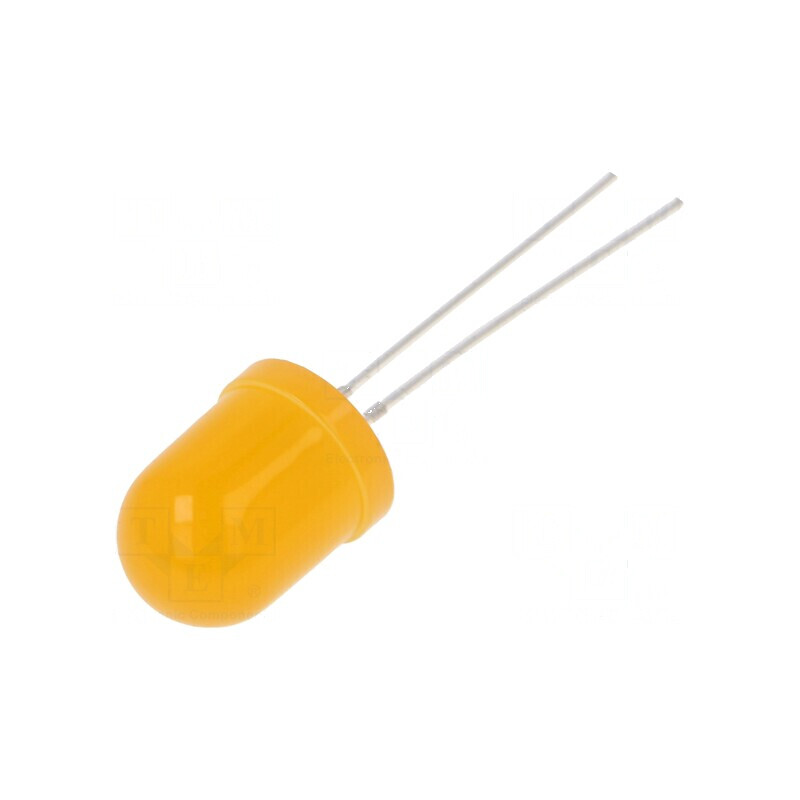 LED 10mm portocalie 1120÷1560mcd 30° convex pentru iluminat decorativ | Electronic-mag.ro | Componente Electronice