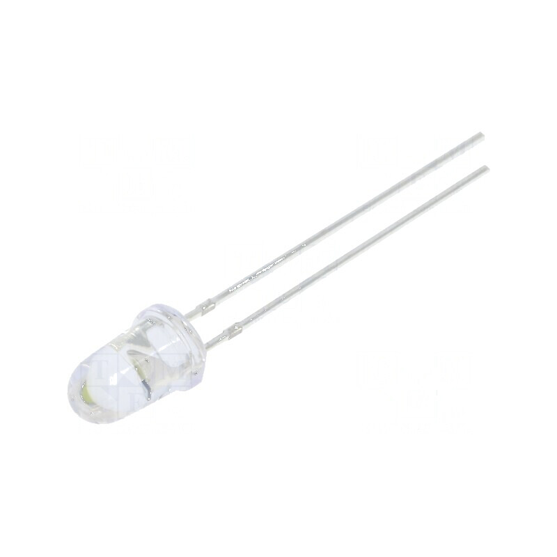 LED 5mm alb rece 60000mcd 8° convex, Nr. term: 2 | Electronic-mag.ro | Componente Electronice